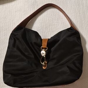 Dooney & Bourke nylon logo lock shoulder bag